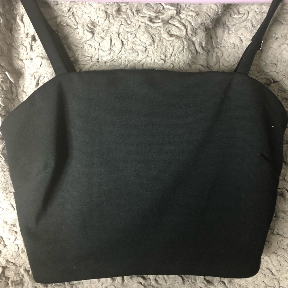 Small Black Crop Cami